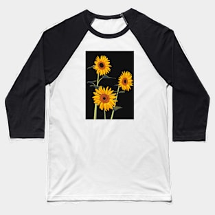 Sunflowers Baseball T-Shirt